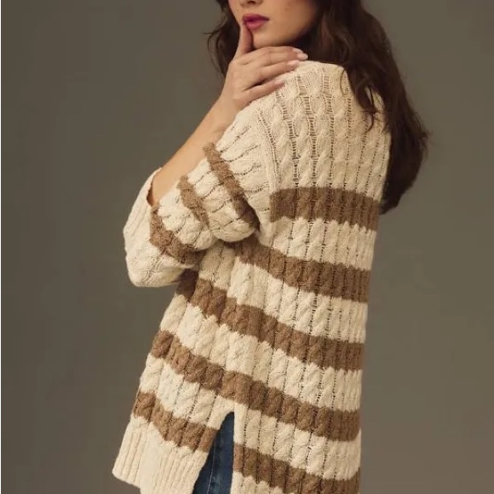 Pilcro Longline Stitch Sweater